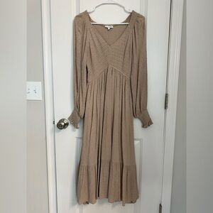 Baltic Born Taupe Long Sleeve Dress